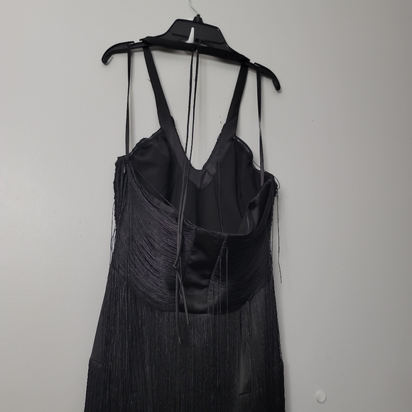Antonio Melani Xandra Halter Neck Fringe Dress - Picture 5 of 9